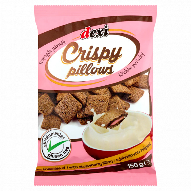 Dexi ropogós párnák epres töltelékkel 150 g