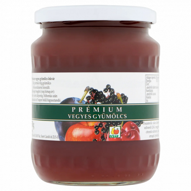 Óceán prémium vegyes gyümölcs lekvár 650 g Óceán prémium vegyes gyümölcs lekvár 650 g