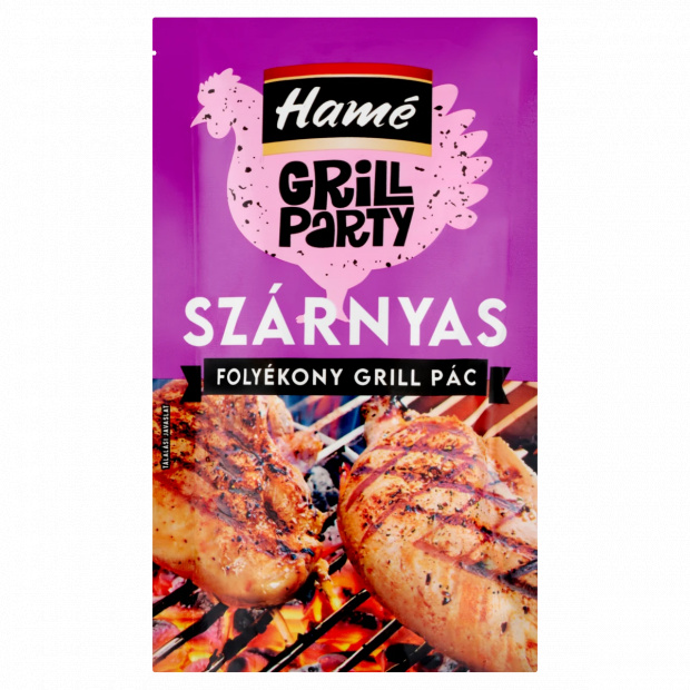 Hamé Grill Party szárnyas folyékony grill pác 69 ml Hamé Grill Party szárnyas folyékony grill pác 69 ml