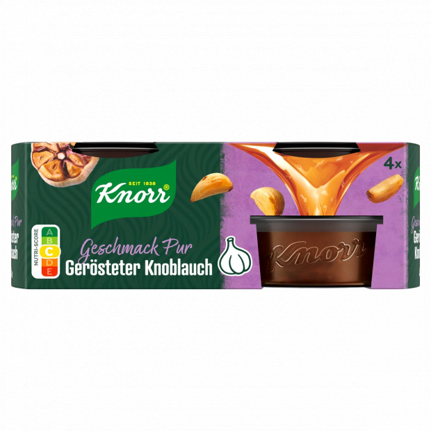 Knorr koncentrált alaplé sült fokhagyma ízesítéssel 4 x 26 g (104 g)