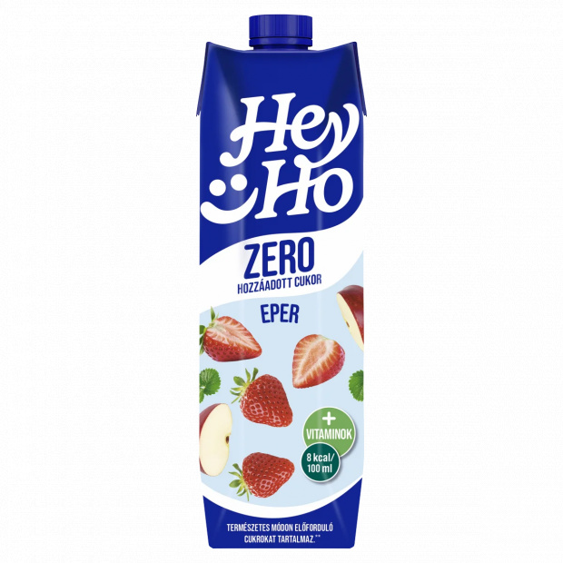 Hey-Ho eperital édesítőszerekkel és 5 vitaminnal 1 l Hey-Ho eperital édesítőszerekkel és 5 vitaminnal 1 l