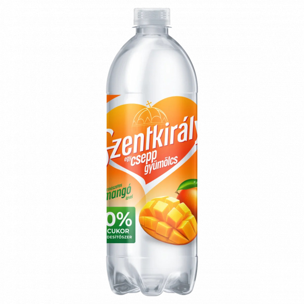 Szentkirályi Egy csepp gyümölcs mangó ízű szén-dioxiddal enyhén dúsított ital 700 ml Szentkirályi Egy csepp gyümölcs mangó ízű szén-dioxiddal enyhén dúsított ital 700 ml