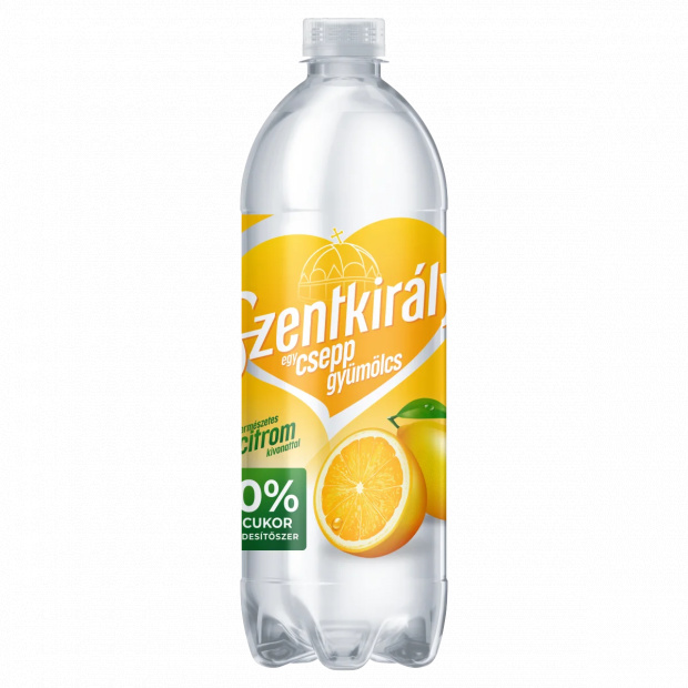 Szentkirályi Egy csepp gyümölcs citrom ízű szén-dioxiddal enyhén dúsított ital 700 ml Szentkirályi Egy csepp gyümölcs citrom ízű szén-dioxiddal enyhén dúsított ital 700 ml