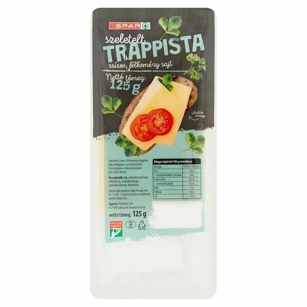 SPAR TRAPPISTA SZELETELT 125G