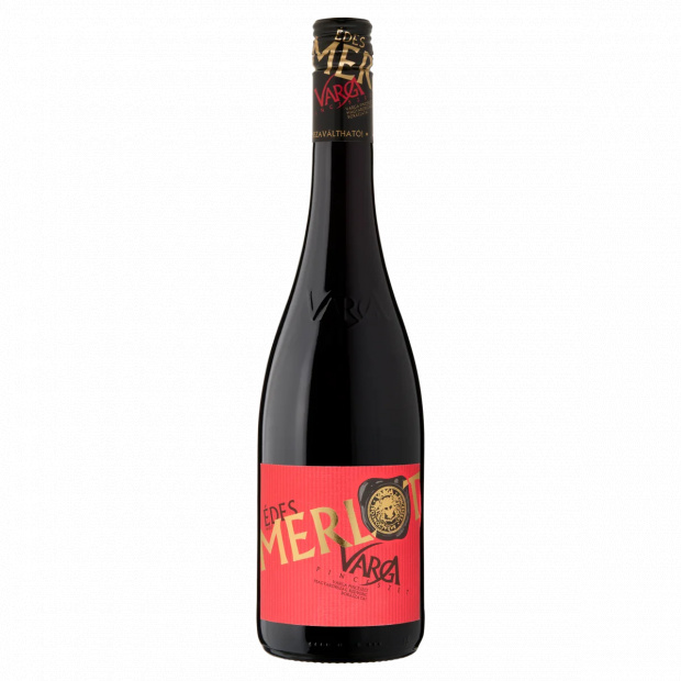 Varga Pincészet Dunántúli Merlot édes vörös tájbor 10,5% 0,75 l