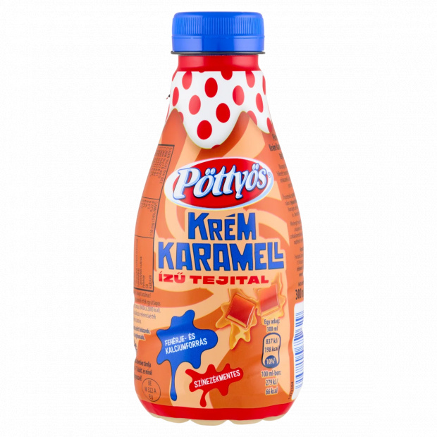 Pöttyös UHT, zsírszegény, krém karamell ízű tejital 300 ml
