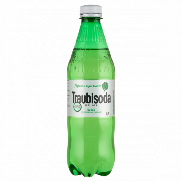 Traubisoda szőlő szénsavas, energiamentes üdítőital édesítőszerekkel 0,5 l