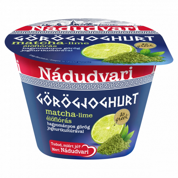 Nádudvari matcha-lime élőflórás görögjoghurt 180 g Nádudvari matcha-lime élőflórás görögjoghurt 180 g