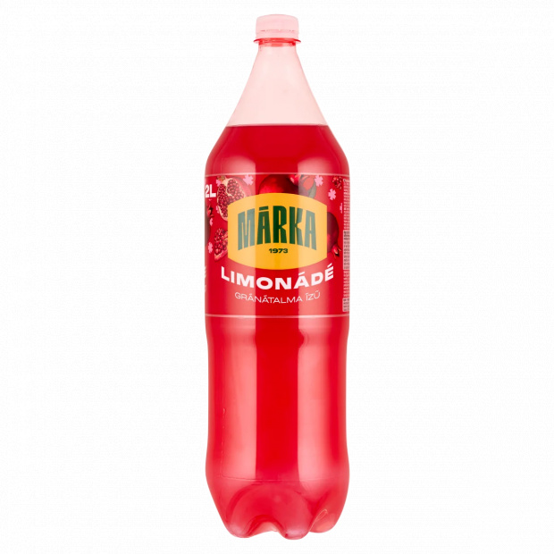 Márka Limonádé gránátalma ízű szénsavas üdítőital cukorral 2 l Márka Limonádé gránátalma ízű szénsavas üdítőital cukorral 2 l