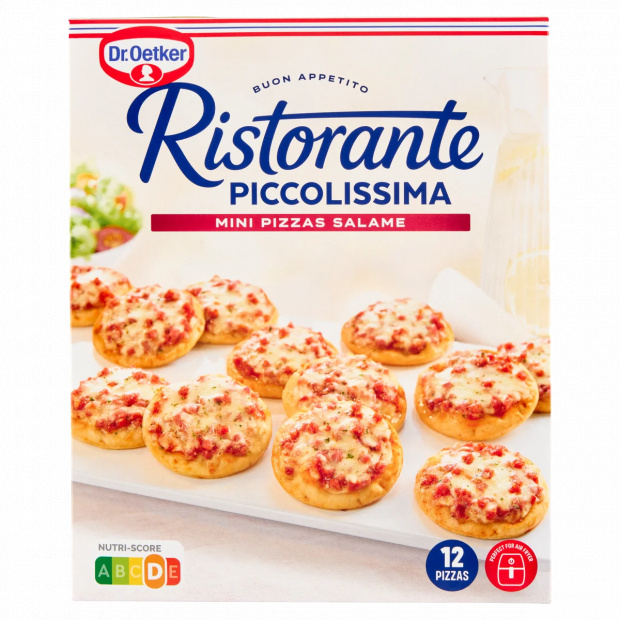 Dr. Oetker Ristorante Piccolissima gyorsfagyasztott mini pizza 12 db 288 g