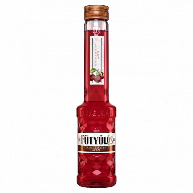 Fütyülős feketecseresznye ízű likőr mézzel 24,5% 0,5 l 