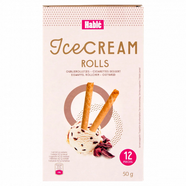 Hablé Ice-Cream ostyarúd 12 db 50 g Hablé Ice-Cream ostyarúd 12 db 50 g