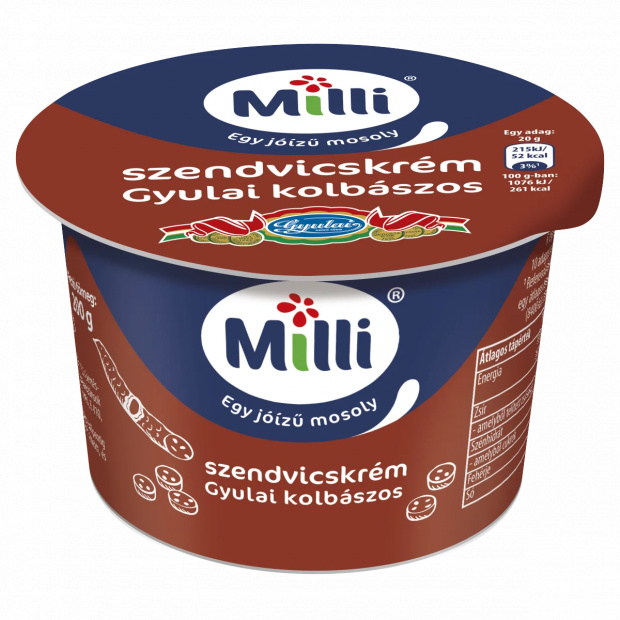 Milli gyulai kolbászos szendvicskrém 200 g