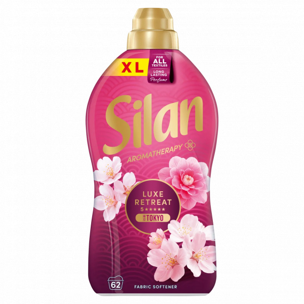 Silan Aromatherapy Luxe Retreat Tokyo textilöblítő koncentrátum 62 mosás 1364 ml Silan Aromatherapy Luxe Retreat Tokyo textilöblítő koncentrátum 62 mosás 1364 ml