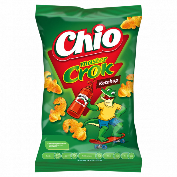Chio Master Crok ketchup ízű kukoricasnack 40 g Chio Master Crok ketchup ízű kukoricasnack 40 g