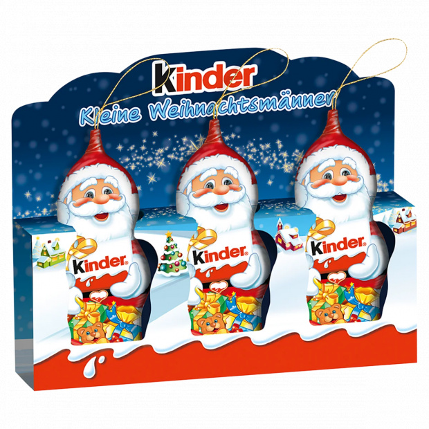 Kinder Mikulás belső tejes réteggel bevont tejcsokoládé figurák 3 x 15 g (45 g) Kinder Mikulás belső tejes réteggel bevont tejcsokoládé figurák 3 x 15 g (45 g)