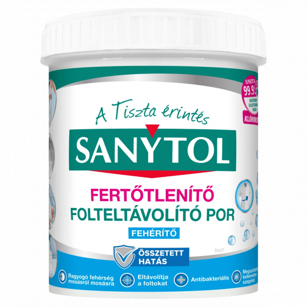 Sanytol fehérítő fertőtlenítő folteltávolító por 450 g