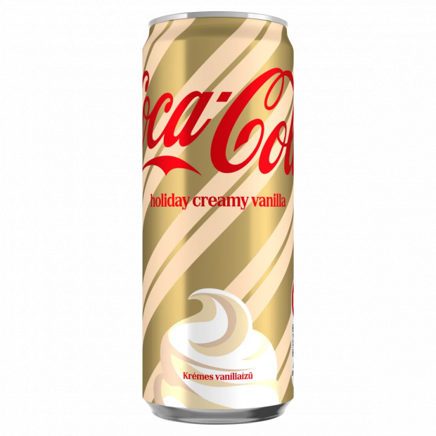 Coca-Cola cola- és krémes vaníliaízű szénsavas üdítőital 330 ml