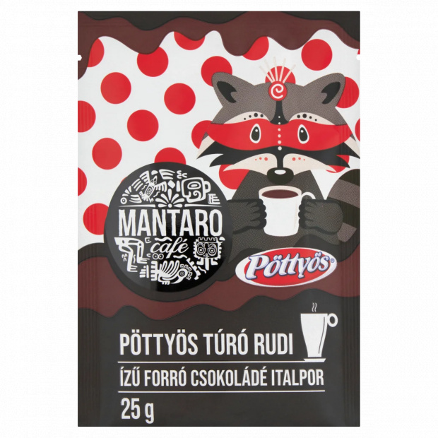Mantaro Café Pöttyös Túró Rudi ízű forró csokoládé italpor 25 g
