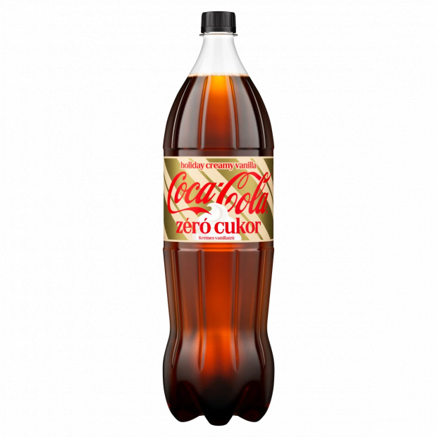 Coca-Cola zéró cukor cola- és krémes vaníliaízű energiamentes szénsavas üdítőital 1,75 l