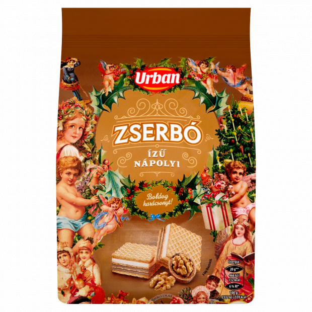 Urban diós és barackízű krémmel töltött ostya 170 g