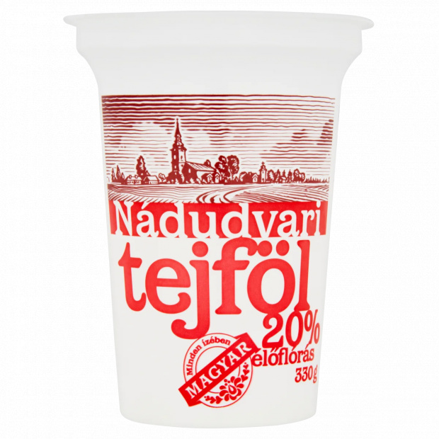 Nádudvari élőflórás tejföl 20% 330 g Nádudvari élőflórás tejföl 20% 330 g