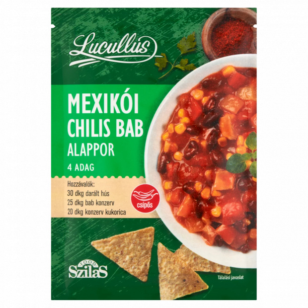 Lucullus mexikói chilis bab alappor 45 g