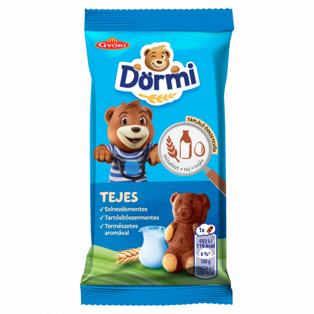 Dörmi tejes krémmel töltött puha piskóta 30 g Dörmi tejes krémmel töltött puha piskóta 30 g