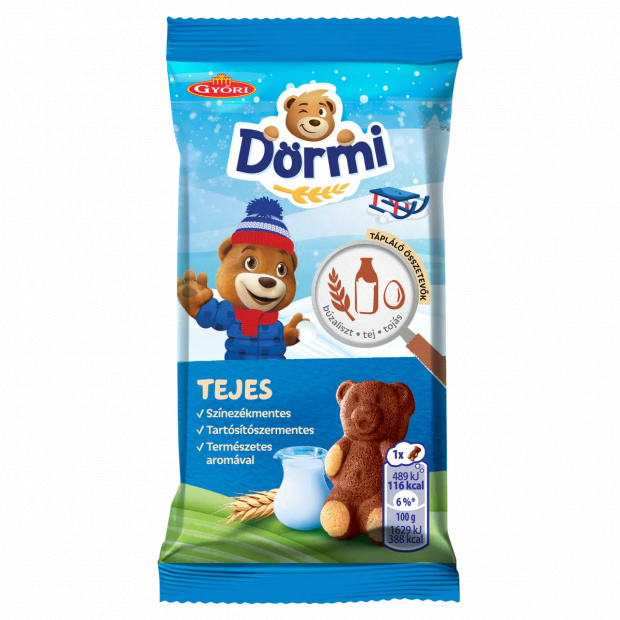 Dörmi tejes krémmel töltött puha piskóta 30 g