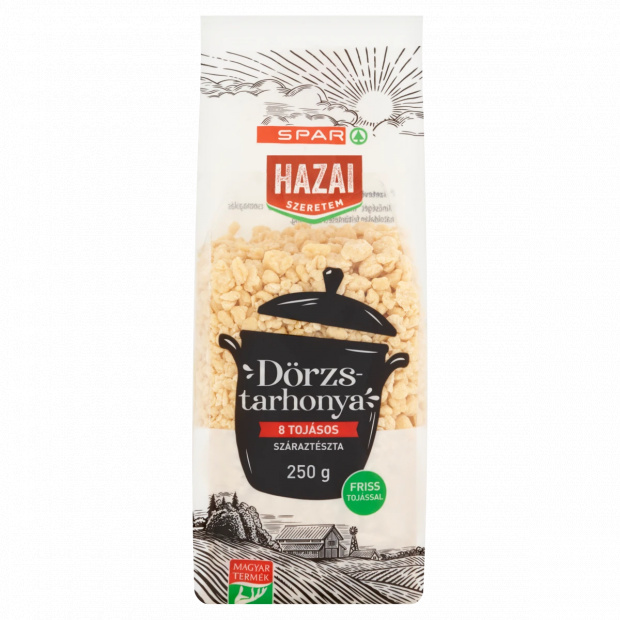 SPAR Hazai Szeretem dörzstarhonya 8 tojásos száraztészta 250 g SPAR Hazai Szeretem dörzstarhonya 8 tojásos száraztészta 250 g