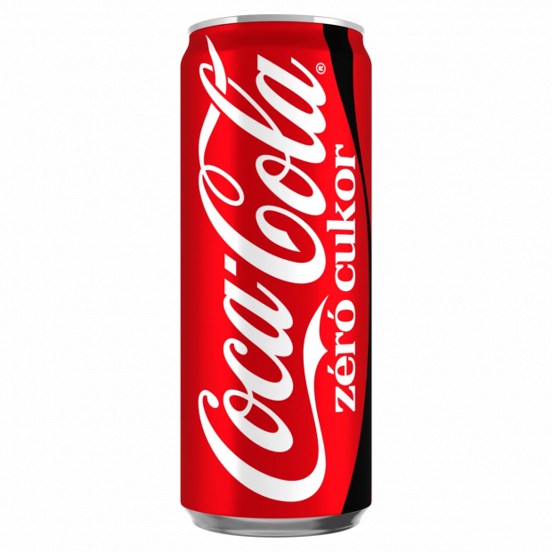 Coca-Cola zéró cukor colaízű energiamentes szénsavas üdítőital édesítőszerekkel 330 ml