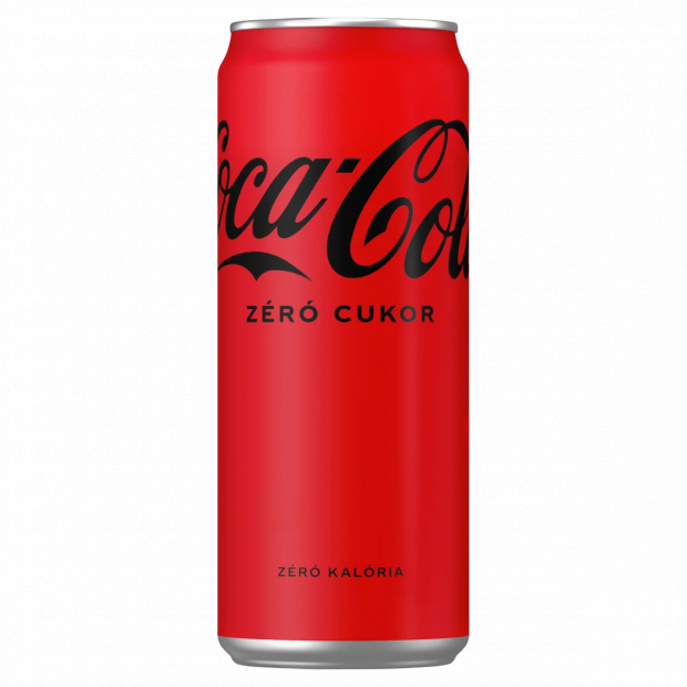 Coca-Cola zéró cukor colaízű energiamentes szénsavas üdítőital édesítőszerekkel 330 ml