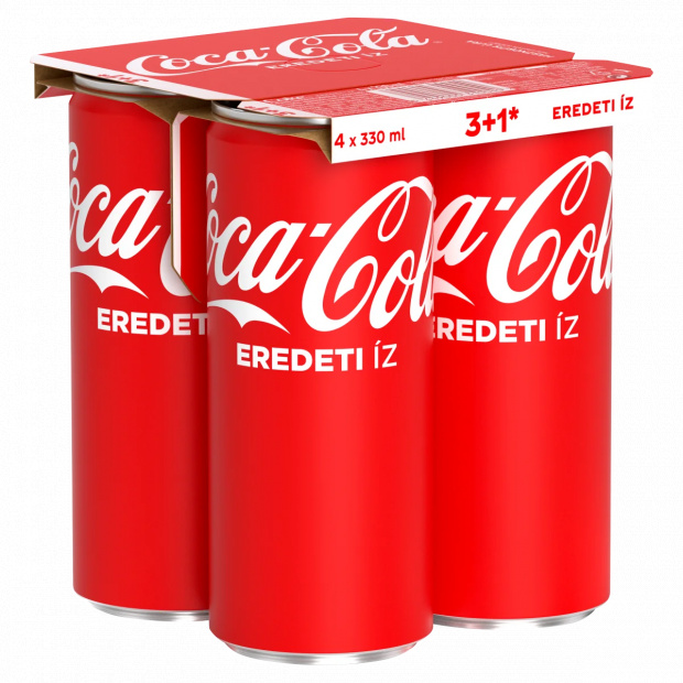 Coca-Cola colaízű szénsavas üdítőital 4 x 330 ml