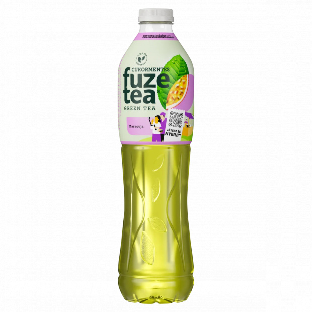 Fuze Tea energiamentes, szénsavmentes maracujaízű üdítőital zöld tea kivonattal 1,5 l