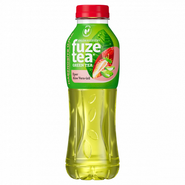 Fuze Tea szénsavmentes eper-aloe vera-ízű üdítőital zöld tea kivonattal 500 ml