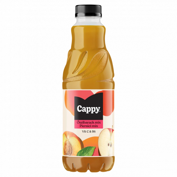 Cappy Őszibarack mix gyümölcsital őszibarackpüré és almalé sűrítményből 1 l