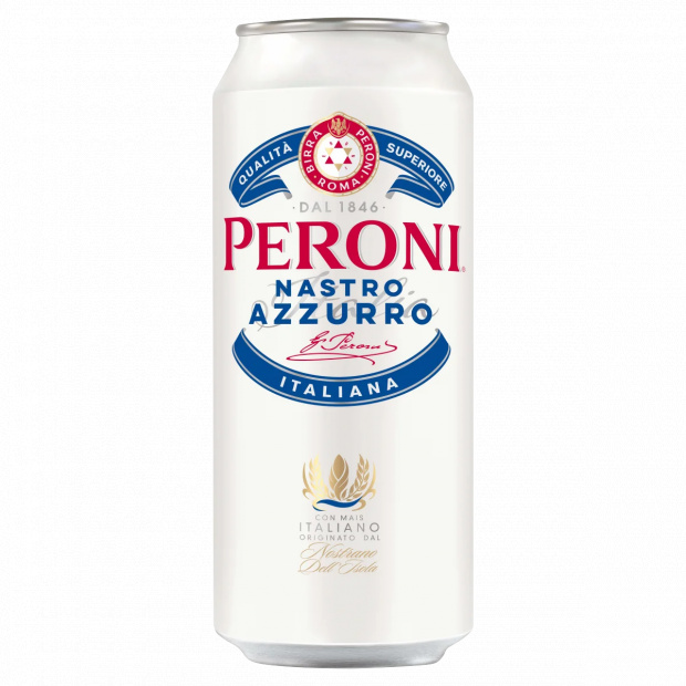 Peroni Nastro Azzurro minőségi világos sör 5% 0,5 l