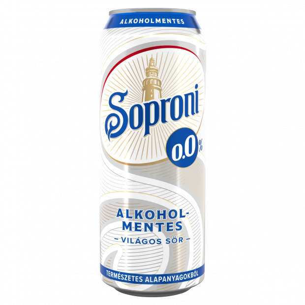 Soproni alkoholmentes világos sör 0,0% 500 ml Soproni alkoholmentes világos sör 0,0% 500 ml
