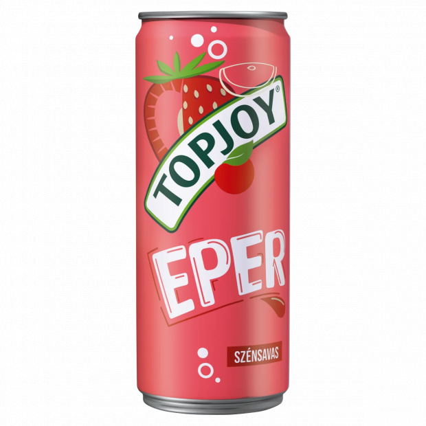 Topjoy eper ízű szénsavas üdítőital 330 ml 