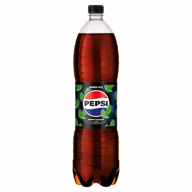 Pepsi Zero colaízű energiamentes szénsavas üdítőital édesítőszerekkel lime ízesítéssel 1,5 l
