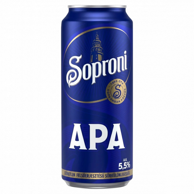 Soproni APA szűretlen felsőerjesztésű sörkülönlegesség 5,5% 500 ml 