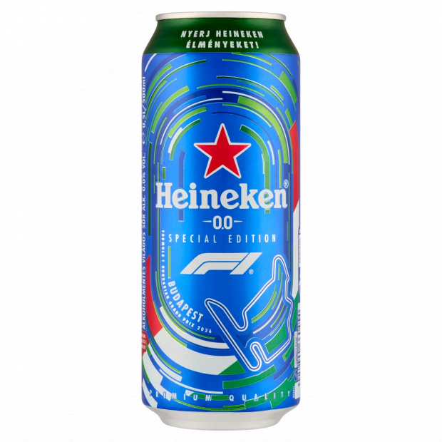 Heineken 0.0 Special Edition F1 alkoholmentes világos sör 0,0% 0,5 l