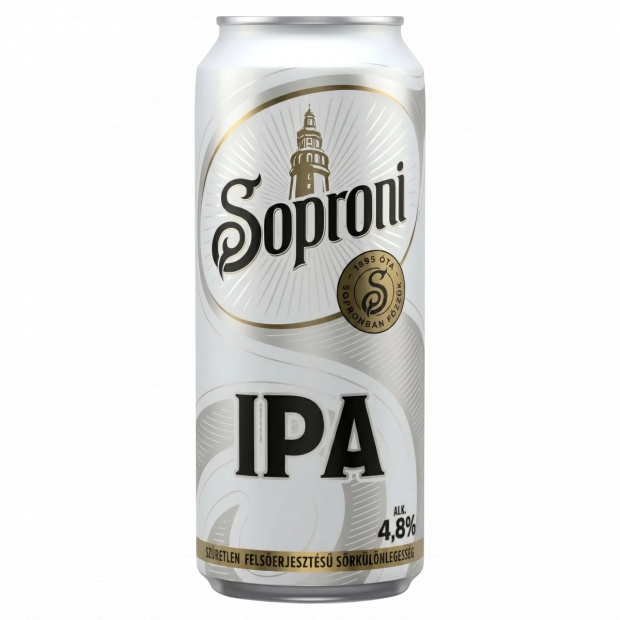 Soproni IPA szűretlen felsőerjesztésű sörkülönlegesség 4,8% 500 ml 