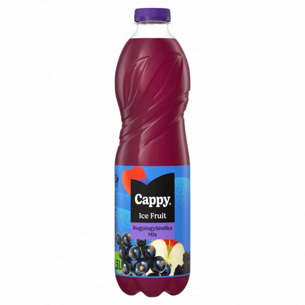 Cappy Ice Fruit Bogyósgyümölcs Mix szénsavmentes vegyesgyümölcs ital hibiszkusz ízesítéssel 1,5 l