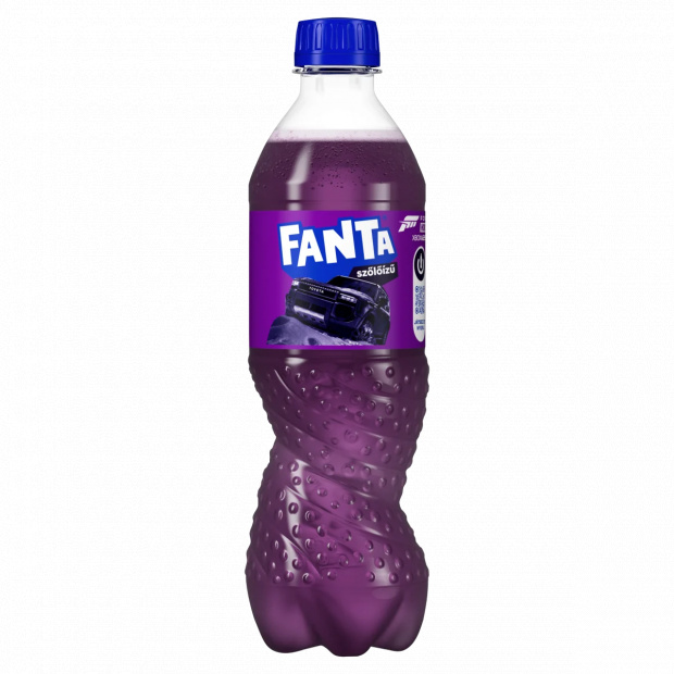 Fanta szőlőízű szénsavas üdítőital cukorral és édesítőszerekkel 500 ml
