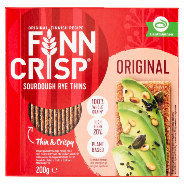 Finn Crisp Original vékony ropogós rozskenyérke 200 g