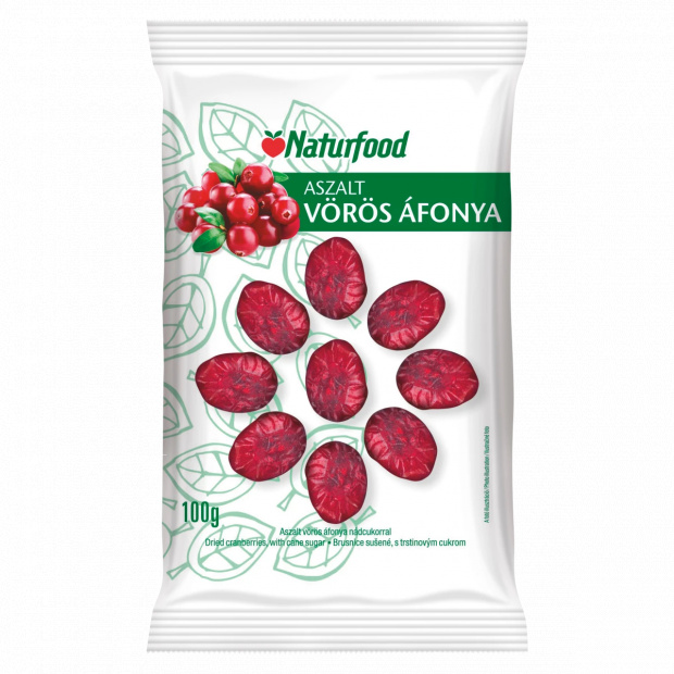 Naturfood aszalt, édesített vörös áfonya 100 g Naturfood aszalt, édesített vörös áfonya 100 g