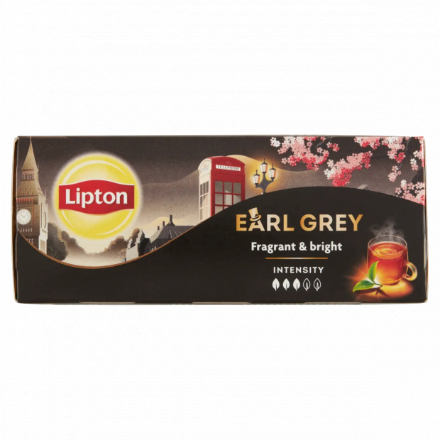 Lipton Special Collection Earl Grey Classic bergamot ízesítésű fekete tea 25 teafilter 37,5 g