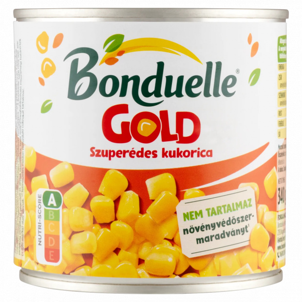 Bonduelle Gold szuperédes morzsolt csemegekukorica 340 g