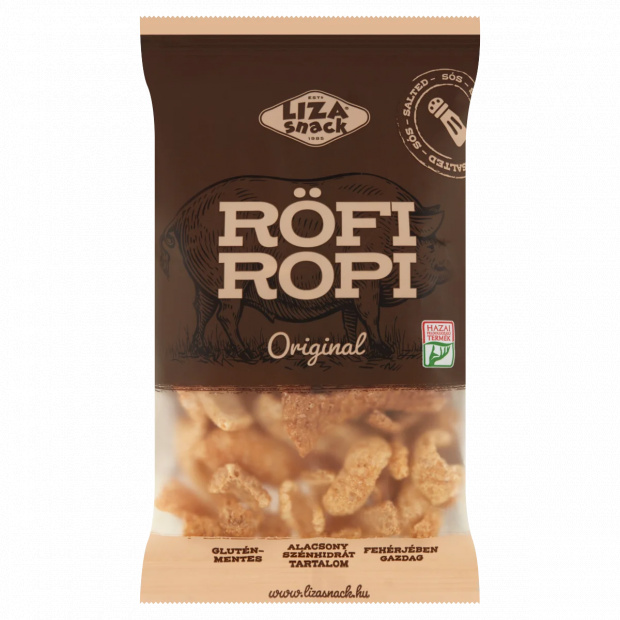 Liza Snack Original Röfi Ropi sertésbőrből készült ropogós snack 40 g